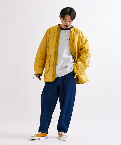 JOURNAL STANDARD（ジャーナルスタンダード）の「※M65 カラーライナー キルティングジャケット（ミリタリージャケット・メンズ・カーキ/イエロー/ライトグリーン・MEDIUM/LARGE）」の22枚目の写真