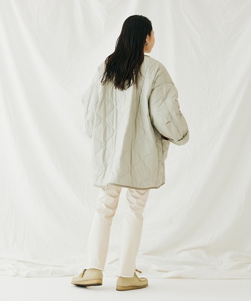 JOURNAL STANDARD（ジャーナルスタンダード）の「※M65 カラーライナー キルティングジャケット（ミリタリージャケット・メンズ・カーキ/イエロー/ライトグリーン・MEDIUM/LARGE）」の11枚目の写真