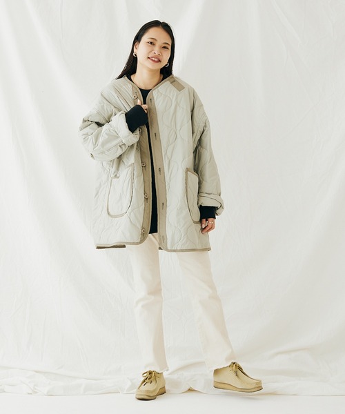 JOURNAL STANDARD（ジャーナルスタンダード）の「※M65 カラーライナー キルティングジャケット（ミリタリージャケット・メンズ・カーキ/イエロー/ライトグリーン・MEDIUM/LARGE）」の8枚目の写真