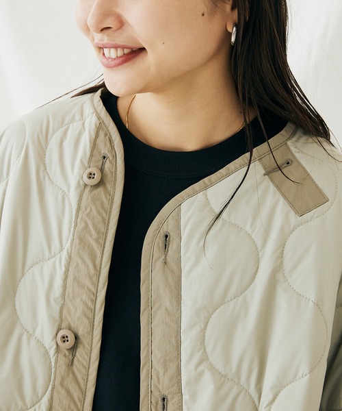 JOURNAL STANDARD（ジャーナルスタンダード）の「※M65 カラーライナー キルティングジャケット（ミリタリージャケット・メンズ・カーキ/イエロー/ライトグリーン・MEDIUM/LARGE）」の5枚目の写真