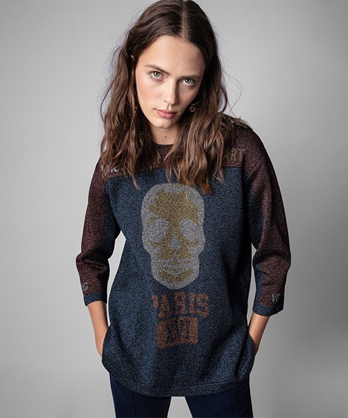 ZADIG&VOLTAIRE（ザディグ　エ　ヴォルテール）の「JEFF ML SHOW（ニット/セーター・レディース・ブルー系その他・M/XS/S）」の3枚目の写真