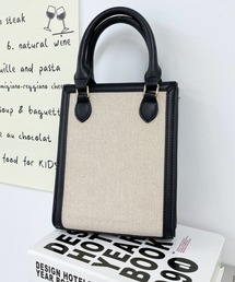 moment+ | *New Arrival*キャンバス＆モノグラム スクエアミニショルダー(ショルダーバッグ)