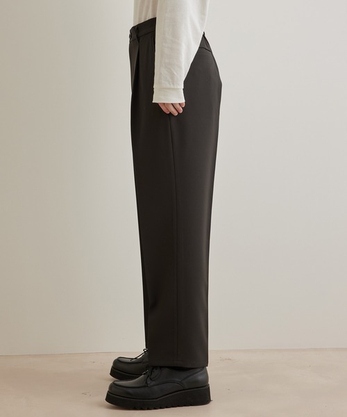 JUNRED(ジュンレッド)の「スムースストレッチ1タックストレートパンツ(スラックス・メンズ・ブラック系その他/グリーン/グレー系その他・M/S/L)」の16枚目の写真