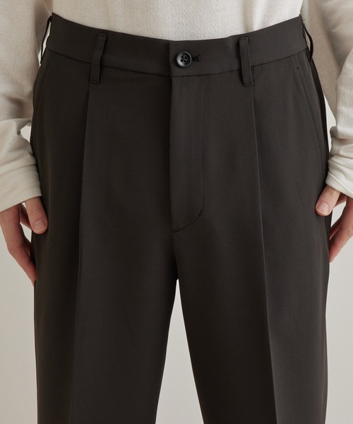JUNRED(ジュンレッド)の「スムースストレッチ1タックストレートパンツ(スラックス・メンズ・ブラック系その他/グリーン/グレー系その他・M/S/L)」の18枚目の写真
