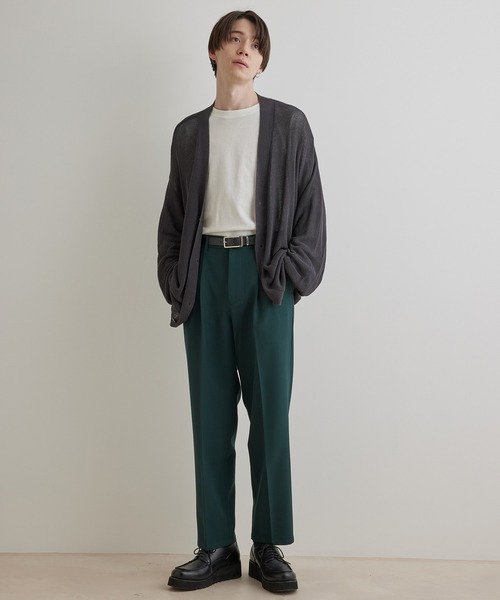 JUNRED(ジュンレッド)の「スムースストレッチ1タックストレートパンツ(スラックス・メンズ・ブラック系その他/グリーン/グレー系その他・M/S/L)」の10枚目の写真