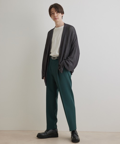 JUNRED(ジュンレッド)の「スムースストレッチ1タックストレートパンツ(スラックス・メンズ・ブラック系その他/グリーン/グレー系その他・M/S/L)」の11枚目の写真