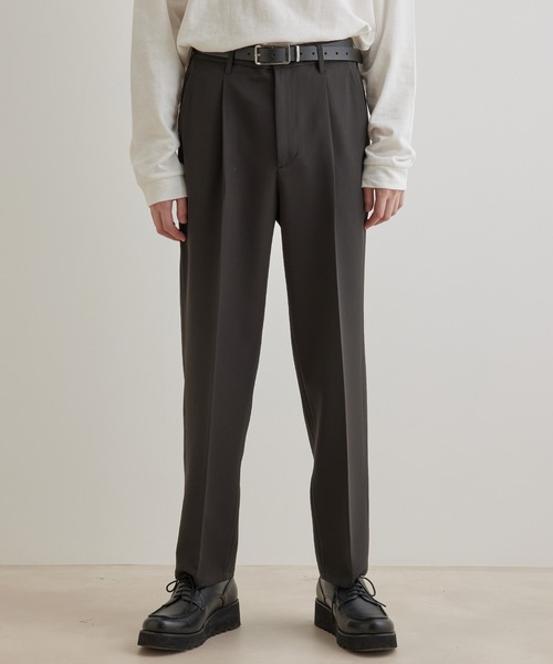 JUNRED(ジュンレッド)の「スムースストレッチ1タックストレートパンツ(スラックス・メンズ・ブラック系その他/グリーン/グレー系その他・M/S/L)」の8枚目の写真