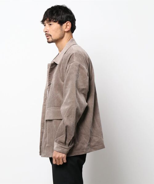 JUNRED（ジュンレッド）の「【セットアップ対応】コーデュロイCPOブルゾン（ブルゾン・メンズ・チャコールグレー/ブラウン/オフホワイト・S/M/L）」の5枚目の写真