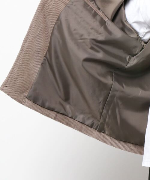 JUNRED（ジュンレッド）の「【セットアップ対応】コーデュロイCPOブルゾン（ブルゾン・メンズ・チャコールグレー/ブラウン/オフホワイト・S/M/L）」の4枚目の写真