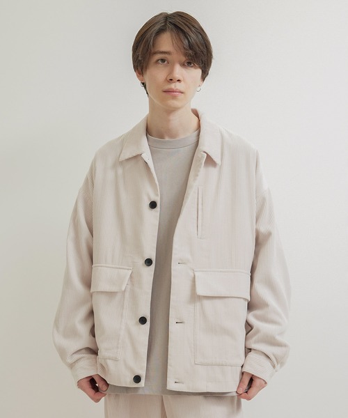 JUNRED（ジュンレッド）の「【セットアップ対応】コーデュロイCPOブルゾン（ブルゾン・メンズ・チャコールグレー/ブラウン/オフホワイト・S/M/L）」の10枚目の写真