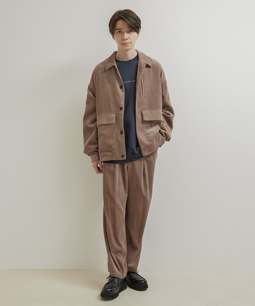 JUNRED（ジュンレッド）の「【セットアップ対応】コーデュロイCPOブルゾン（ブルゾン・メンズ・チャコールグレー/ブラウン/オフホワイト・S/M/L）」の18枚目の写真