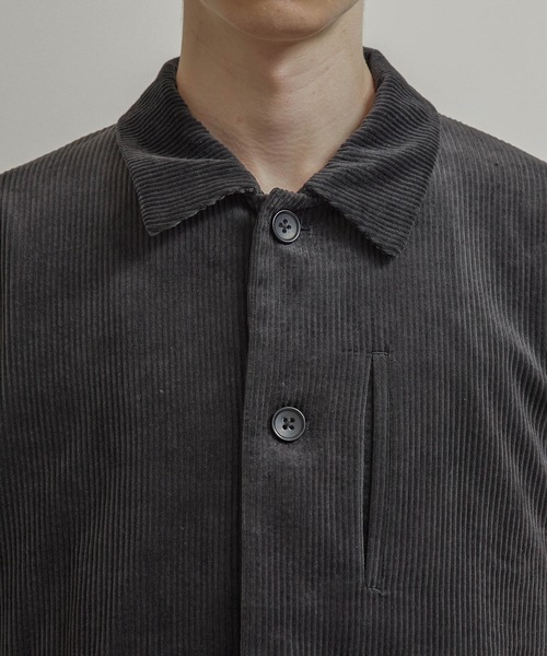 JUNRED（ジュンレッド）の「【セットアップ対応】コーデュロイCPOブルゾン（ブルゾン・メンズ・チャコールグレー/ブラウン/オフホワイト・S/M/L）」の21枚目の写真