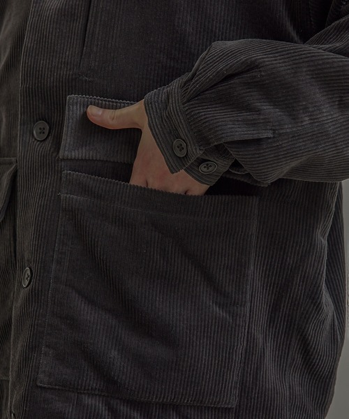 JUNRED（ジュンレッド）の「【セットアップ対応】コーデュロイCPOブルゾン（ブルゾン・メンズ・チャコールグレー/ブラウン/オフホワイト・S/M/L）」の22枚目の写真