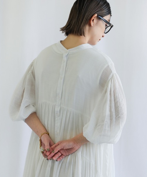 select MOCA(セレクトモカ)の「2wayスラブティアードワンピース(ワンピース・レディース・ホワイト/ブラック/レンガ/ブルー・FREE)」の14枚目の写真