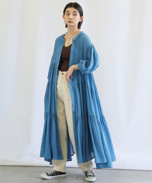 select MOCA(セレクトモカ)の「2wayスラブティアードワンピース(ワンピース・レディース・ホワイト/ブラック/レンガ/ブルー・FREE)」の19枚目の写真