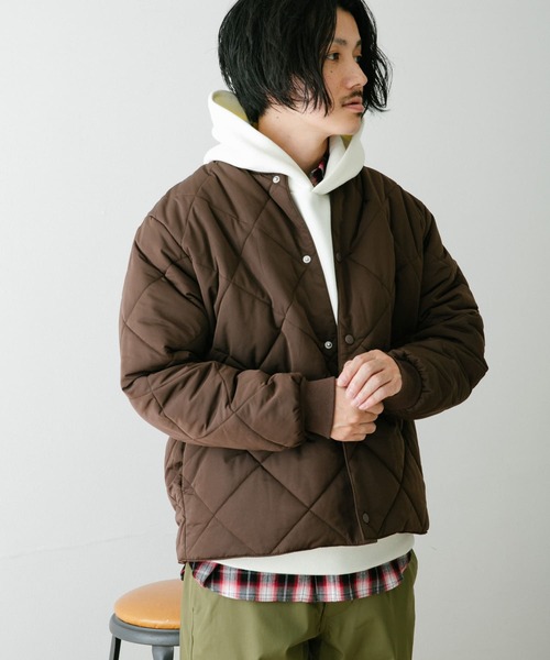 ITEMS URBANRESEARCH(アイテムズ アーバンリサーチ)の「中綿リブ キルティングジャケット(その他アウター・メンズ・ブラック/ベージュ/ネイビー/ブラウン・MEDIUM/LARGE)」の19枚目の写真