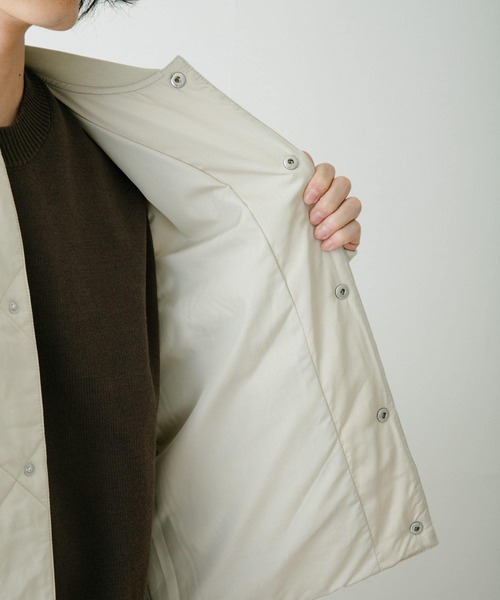 ITEMS URBANRESEARCH(アイテムズ アーバンリサーチ)の「中綿リブ キルティングジャケット(その他アウター・メンズ・ブラック/ベージュ/ネイビー/ブラウン・MEDIUM/LARGE)」の11枚目の写真