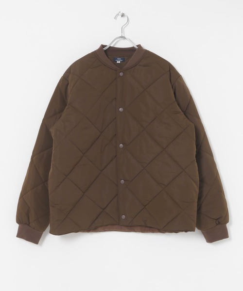 ITEMS URBANRESEARCH(アイテムズ アーバンリサーチ)の「中綿リブ キルティングジャケット(その他アウター・メンズ・ブラック/ベージュ/ネイビー/ブラウン・MEDIUM/LARGE)」の6枚目の写真