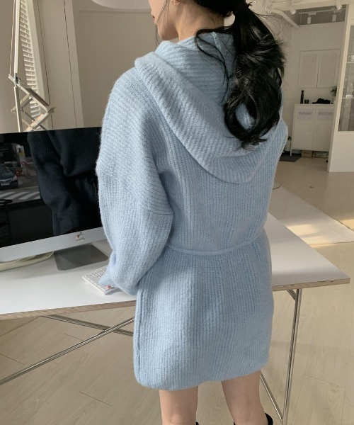 mood for a day（ムードフォーアデイ）の「drow rib onepiece/リブニットワンピース（ワンピース・レディース・グレー/ブルー・FREE）」の11枚目の写真