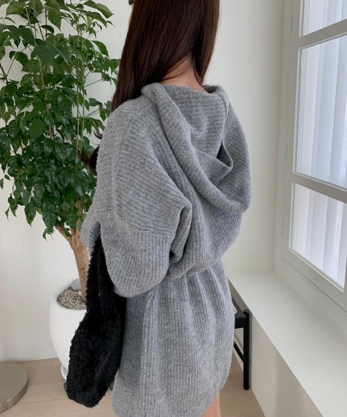 mood for a day（ムードフォーアデイ）の「drow rib onepiece/リブニットワンピース（ワンピース・レディース・グレー/ブルー・FREE）」の15枚目の写真