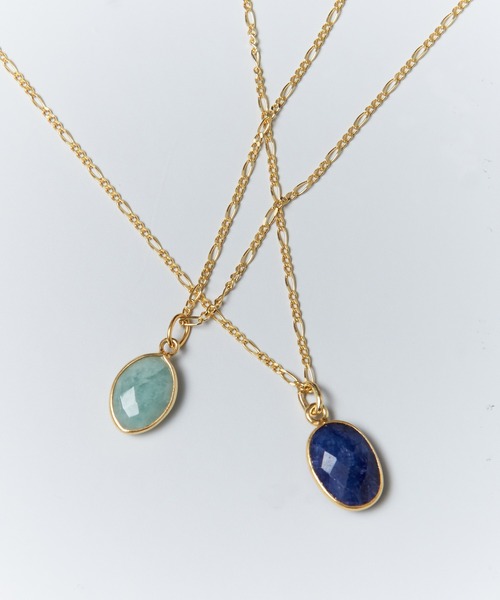 collex(コレックス)の「【Ljud/ユード】ベゼル天然石ネックレス サファイア(ネックレス・レディース・ブルー・フリー)」の8枚目の写真