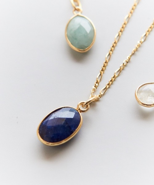 collex(コレックス)の「【Ljud/ユード】ベゼル天然石ネックレス サファイア(ネックレス・レディース・ブルー・フリー)」の10枚目の写真