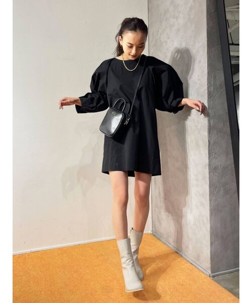 EMODA（エモダ）の「サークルヒールショートブーツ（ブーツ・レディース・ブラック/グレー・SMALL/MEDIUM/LARGE）」の5枚目の写真