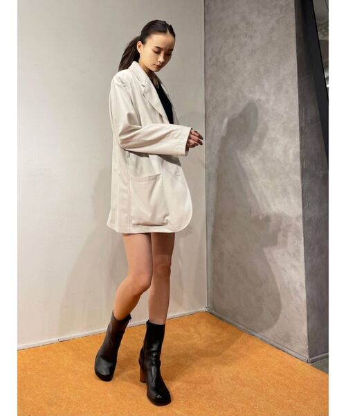 EMODA（エモダ）の「サークルヒールショートブーツ（ブーツ・レディース・ブラック/グレー・SMALL/MEDIUM/LARGE）」の11枚目の写真