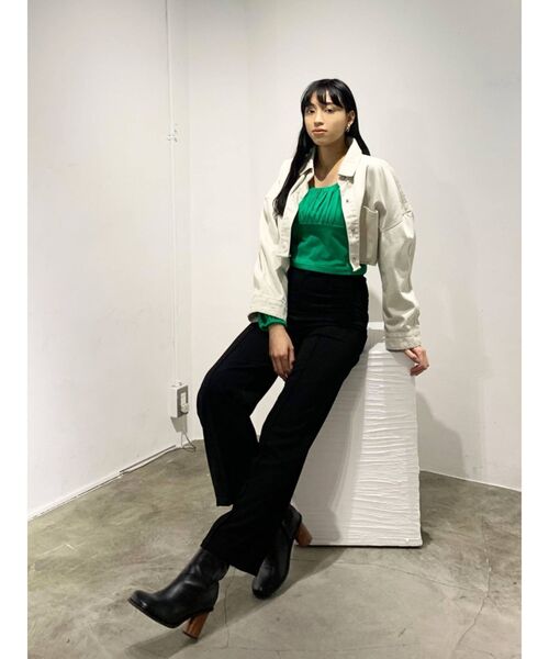 EMODA（エモダ）の「サークルヒールショートブーツ（ブーツ・レディース・ブラック/グレー・SMALL/MEDIUM/LARGE）」の12枚目の写真