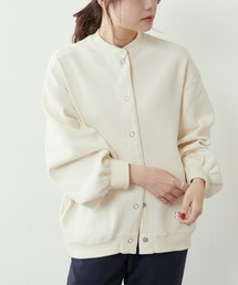 PUAL CE CIN | 【Du noir】へリンボーン裏毛ブルゾン(ブルゾン)