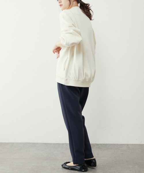 PUAL CE CIN（ピュアルセシン）の「【Du noir】へリンボーン裏毛ブルゾン（ブルゾン・レディース・ブラック/グレー/オフホワイト・FREE）」の18枚目の写真