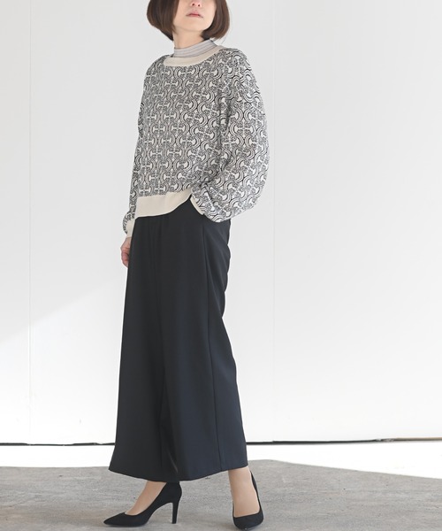 rps（アールピーエス）の「前後２ｗａｙジャガードニットカーディガン（カーディガン/ボレロ・レディース・ブラック/ブルー/グリーン/アイボリー・M）」の9枚目の写真