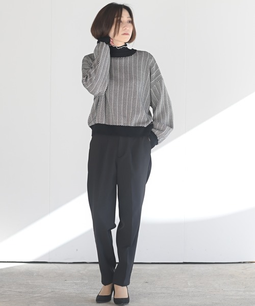 rps（アールピーエス）の「前後２ｗａｙジャガードニットカーディガン（カーディガン/ボレロ・レディース・ブラック/ブルー/グリーン/アイボリー・M）」の15枚目の写真