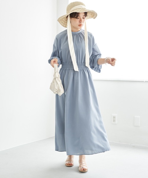 シャーリングギャザーワンピース ワンピース Earth Music Ecology アースミュージックアンドエコロジー のファッション通販 Zozotown