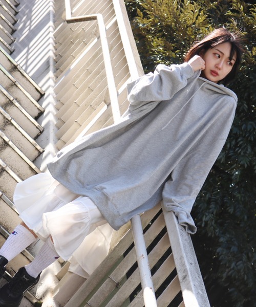 sevens（セブンズ）の「【sevens】超ビッグパーカー/オーバーサイズ（パーカー・レディース・チャコールグレー/ブラック/グレー/オフホワイト・FREE）」の15枚目の写真