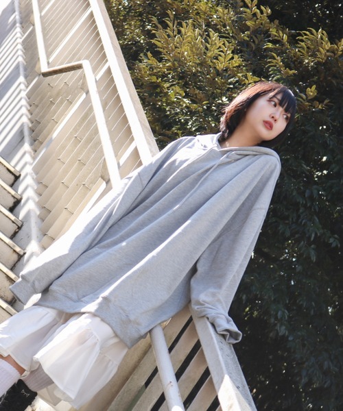 sevens（セブンズ）の「【sevens】超ビッグパーカー/オーバーサイズ（パーカー・レディース・チャコールグレー/ブラック/グレー/オフホワイト・FREE）」の16枚目の写真