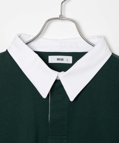 WEGO（ウィゴー）の「WEGO/ビッグラガーシャツ（ポロシャツ・メンズ・ダークグリーン/サックスブルー/その他1/その他2・MEDIUM/LARGE）」の15枚目の写真