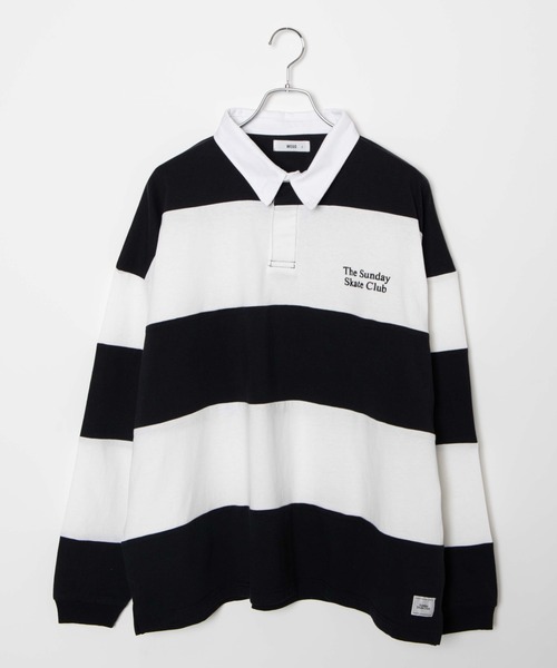 WEGO（ウィゴー）の「WEGO/ビッグラガーシャツ（ポロシャツ・メンズ・ダークグリーン/サックスブルー/その他1/その他2・MEDIUM/LARGE）」の8枚目の写真