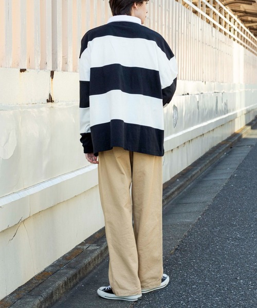 WEGO（ウィゴー）の「WEGO/ビッグラガーシャツ（ポロシャツ・メンズ・ダークグリーン/サックスブルー/その他1/その他2・MEDIUM/LARGE）」の18枚目の写真