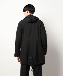 ファー付き黒ジャケット　semantic design セマンティックデザイン semantic design ミリタリージャケット モッズコート