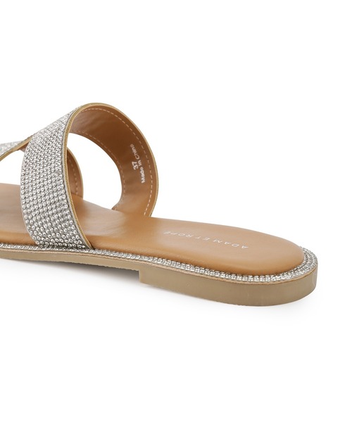 ADAM ET ROPE'(アダムエロペ)の「Iストラップラインストーンサンダル(サンダル・レディース・ブラック/シルバー・38/36/37)」の12枚目の写真