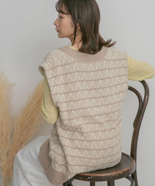 KBF（ケイビーエフ）の「シースルーコンパクトカットソー（Tシャツ/カットソー・レディース・ベージュ系その他/イエロー/ダークブラウン・ONE）」の18枚目の写真