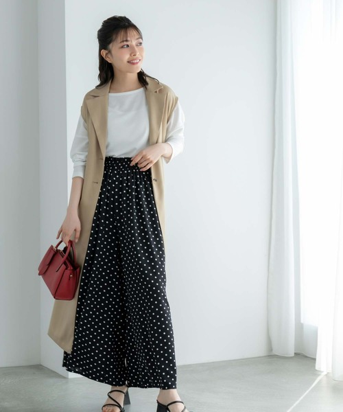 Edit Sheen(エディットシーン)の「ロングトレンチジレ(ベスト・レディース・ブラック/ベージュ・M)」の21枚目の写真