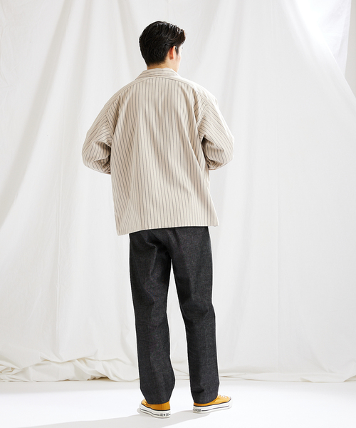 JOURNAL STANDARD(ジャーナルスタンダード)の「ウォッシャブル ストライプケーフィールド(ブルゾン・メンズ・ライトグリーン/マスタード/ベージュ/ネイビー・LARGE/MEDIUM/SMALL)」の16枚目の写真