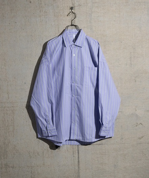 JOHN'S CLOSET(ジョンズクローゼット)の「【i】ブロードビッグレギュラーシャツ(シャツ/ブラウス・メンズ・グリーン/ホワイト/サックスブルー/ブラック/グレイッシュベージュ/ラベンダー/イエロー系その他/サックスブルー系/ホワイト系その他/グリーン系その他/ブラック系その他・MEDIUM/LARGE/X-LARGE)」の10枚目の写真