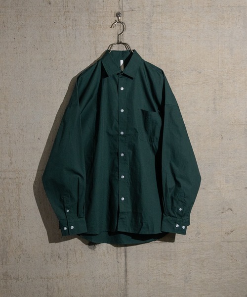 JOHN'S CLOSET(ジョンズクローゼット)の「【i】ブロードビッグレギュラーシャツ(シャツ/ブラウス・メンズ・グリーン/ホワイト/サックスブルー/ブラック/グレイッシュベージュ/ラベンダー/イエロー系その他/サックスブルー系/ホワイト系その他/グリーン系その他/ブラック系その他・MEDIUM/LARGE/X-LARGE)」の7枚目の写真