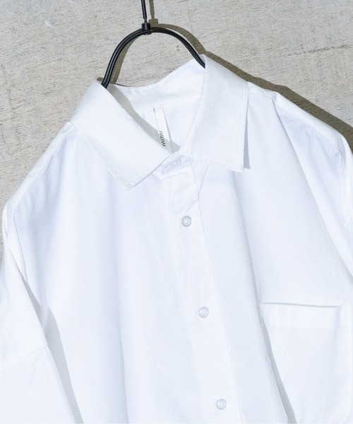 JOHN'S CLOSET(ジョンズクローゼット)の「【i】ブロードビッグレギュラーシャツ(シャツ/ブラウス・メンズ・グリーン/ホワイト/サックスブルー/ブラック/グレイッシュベージュ/ラベンダー/イエロー系その他/サックスブルー系/ホワイト系その他/グリーン系その他/ブラック系その他・MEDIUM/LARGE/X-LARGE)」の12枚目の写真