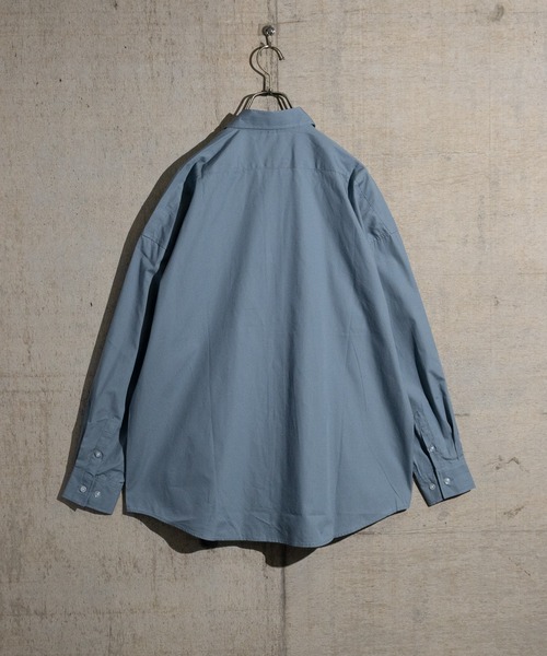 JOHN'S CLOSET(ジョンズクローゼット)の「【i】ブロードビッグレギュラーシャツ(シャツ/ブラウス・メンズ・グリーン/ホワイト/サックスブルー/ブラック/グレイッシュベージュ/ラベンダー/イエロー系その他/サックスブルー系/ホワイト系その他/グリーン系その他/ブラック系その他・MEDIUM/LARGE/X-LARGE)」の22枚目の写真