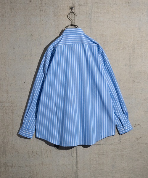 JOHN'S CLOSET(ジョンズクローゼット)の「【i】ブロードビッグレギュラーシャツ(シャツ/ブラウス・メンズ・グリーン/ホワイト/サックスブルー/ブラック/グレイッシュベージュ/ラベンダー/イエロー系その他/サックスブルー系/ホワイト系その他/グリーン系その他/ブラック系その他・MEDIUM/LARGE/X-LARGE)」の21枚目の写真