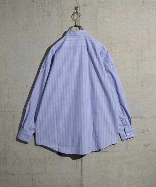 JOHN'S CLOSET(ジョンズクローゼット)の「【i】ブロードビッグレギュラーシャツ(シャツ/ブラウス・メンズ・グリーン/ホワイト/サックスブルー/ブラック/グレイッシュベージュ/ラベンダー/イエロー系その他/サックスブルー系/ホワイト系その他/グリーン系その他/ブラック系その他・MEDIUM/LARGE/X-LARGE)」の20枚目の写真